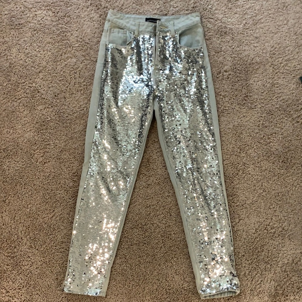 PrettyLittle Thing - Sequins Jeans